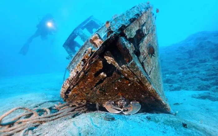 Scuba diving near Stara Baška, Krk island