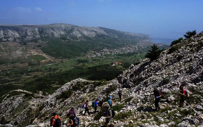 Hiking in Bašćanska Draga valley, Krk