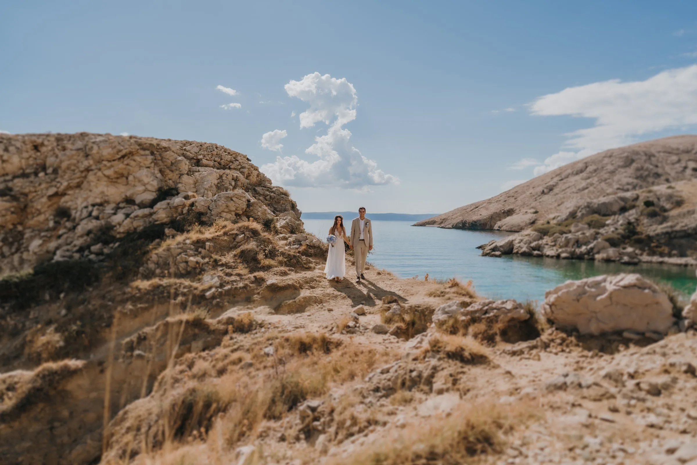 Benjamin and Anna's wedding — on the rocks above the Adriatic, Stara Baška, Krk