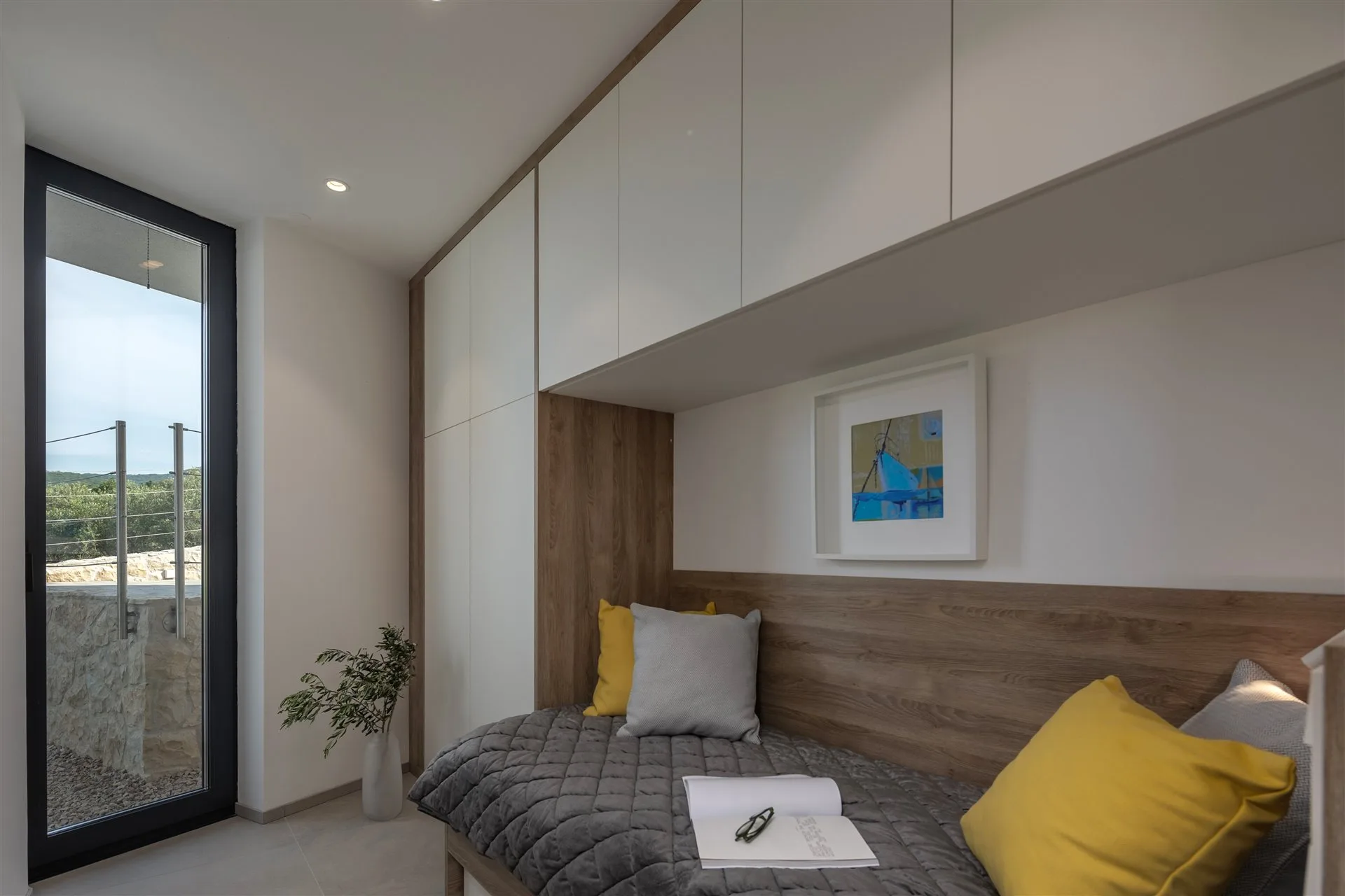 Villa Manatis Einzelzimmer — viertes Schlafzimmer mit Meerblick