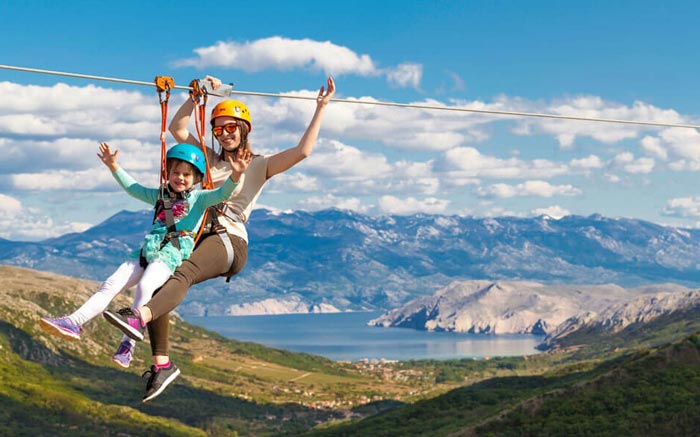 Zipline on Krk Island