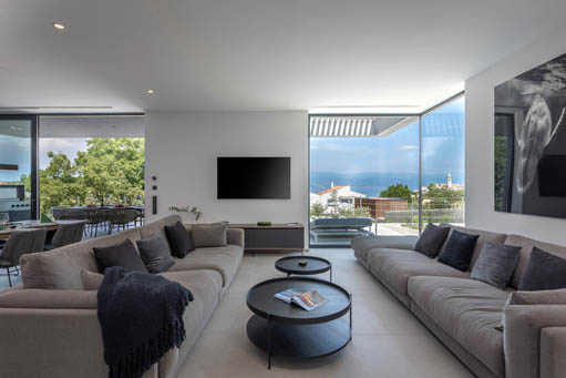 Villa Moana - Living room with sea view